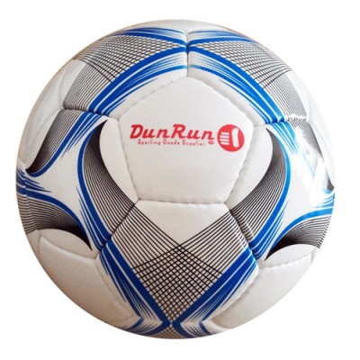 Professional Manufacturer Wholesale Grey And Blue Size 4 PU Leather Soccer Ball Football For Professional Match Training